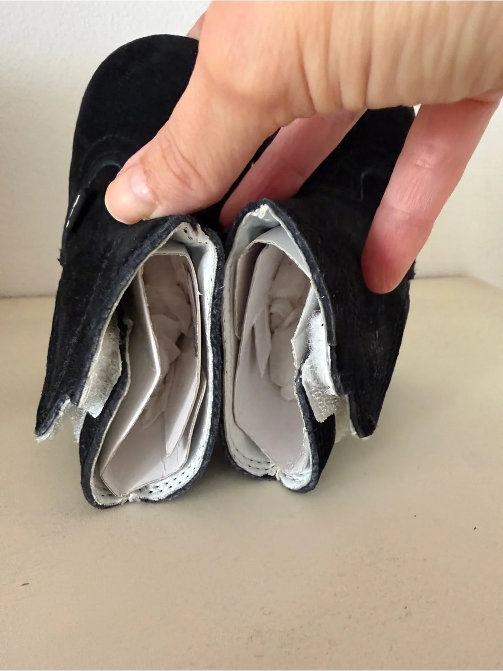 Justin Black Suede Baby Boots 3-6 months